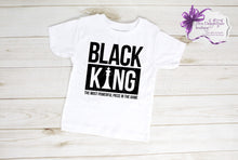 Load image into Gallery viewer, Black king t shirt