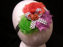Load image into Gallery viewer, Halloween shabby flower headband